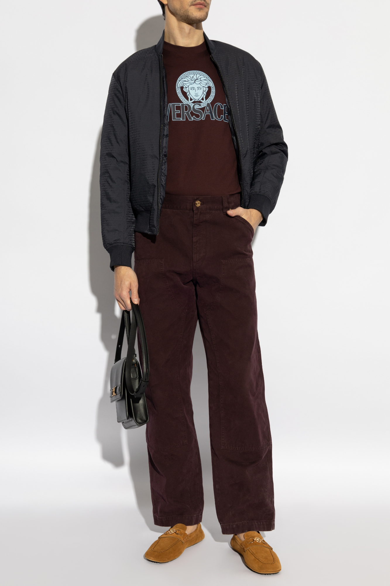 VERSACE ハロッコフリントクルネックTシャツ 【関税込】 VERSACE ハロッコフリントクルネックTシャツ 【関税込